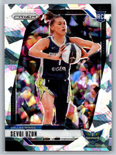Sevgi Uzun 2024 Panini Prizm WNBA Cracked Ice Prizm Rookie #92 Dallas Wings