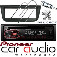 Peugeot 406 Pioneer CD MP3 USB AUX Amber Car Stereo Radio Player & Fitting Kit
