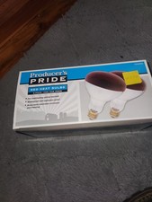 Red Heat Light Bulb 250W Chicken Brooder Lamp 2 Pack Reptile Heat Bulbs