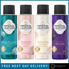IMPERIAL LEATHER BUBBLE BATH SOAK 500ML RELAXING PAMPERING MOISTURISING MUSCLE