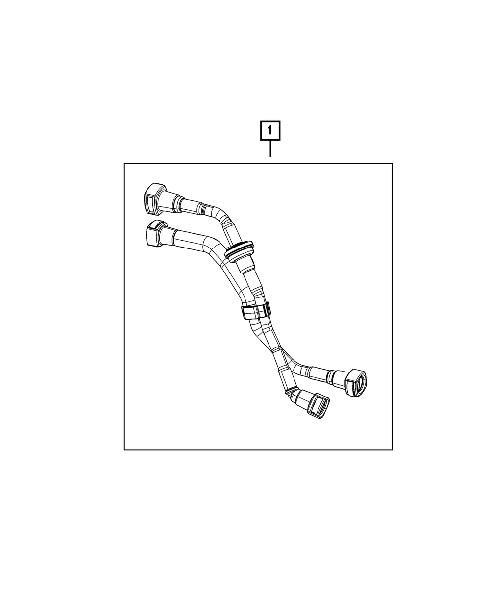 Genuine Mopar Supply & Return Tube & Hose 68427735AC