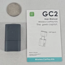 Mini Wireless CarPlay Adapter Plug & Play Low Latency Convert Wired USB Input