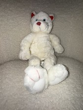 Build A Bear Ltd Edition White Cat Huggable Kitty retired Vintage Rare 1997 Dm