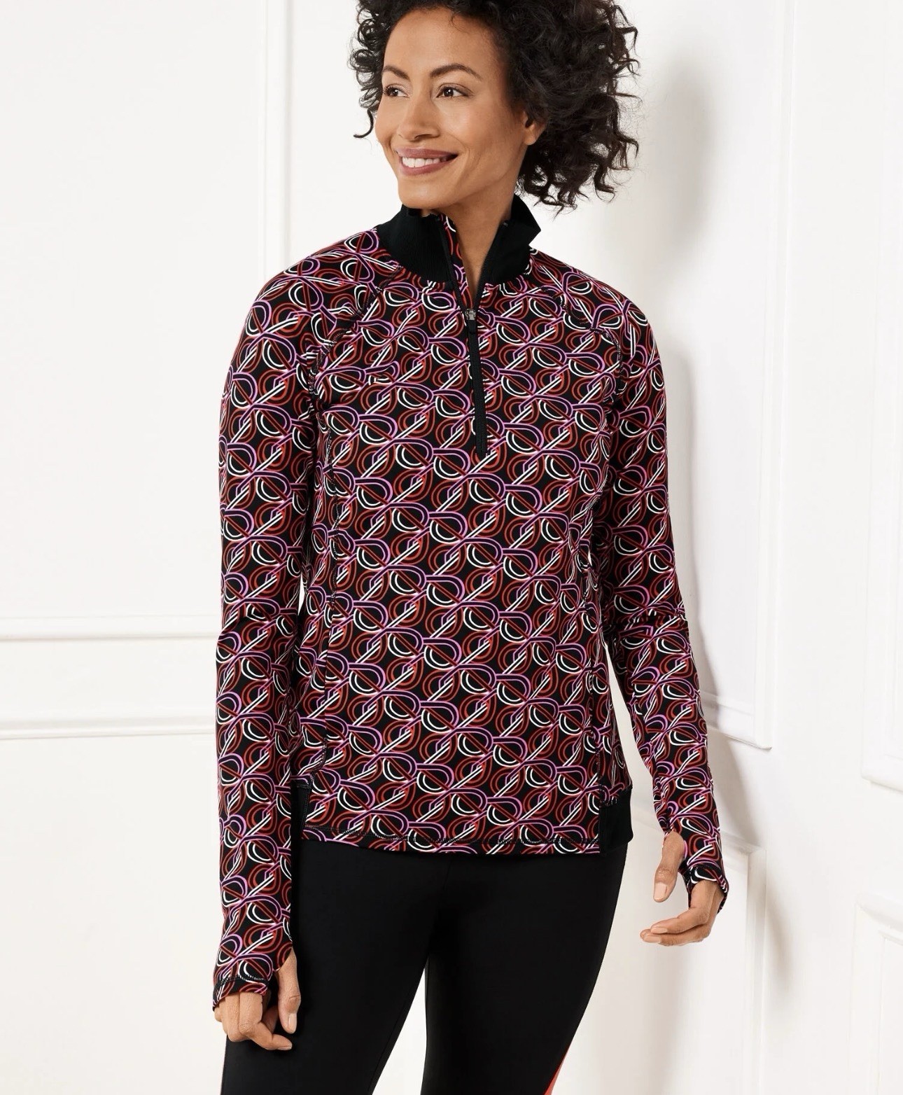 Talbots Performance Interlock Half-Zip Pullover L… - image 2