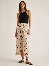 NWT BA&SH Debra High Waist Asvmmetrical Hem M...