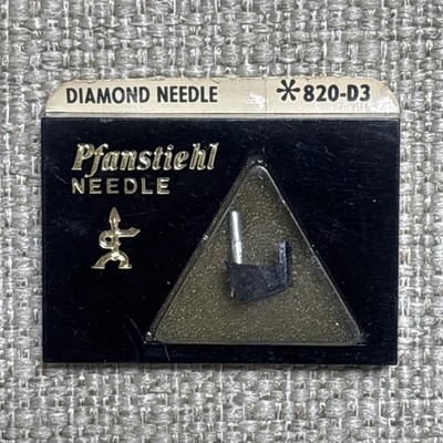 Pfanstiehl 820-D3 Diamond 78 RPM Stylus Replaces Stanton D5127 For 500 - NOS