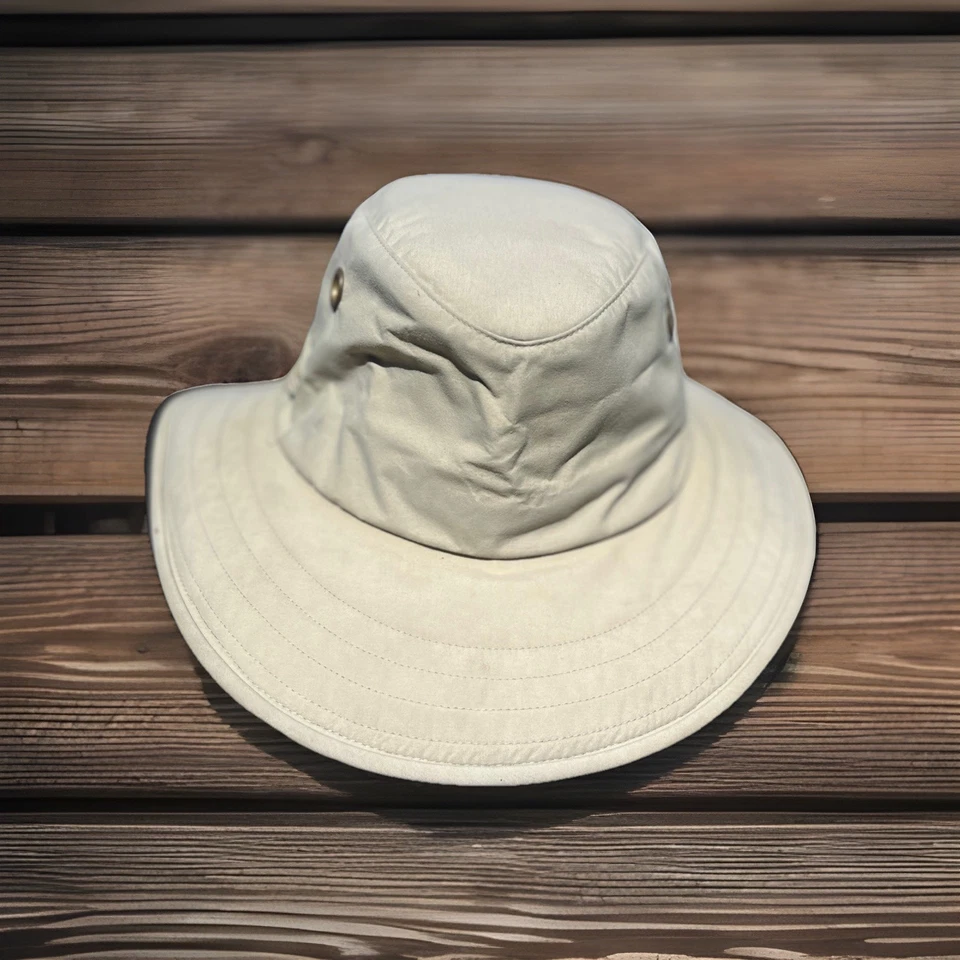 Sombrero De Colección Tilley Durables Pato Lona Talla 8 Wanderer Crema Algodón Modelo LT6 Foto 3 de 4