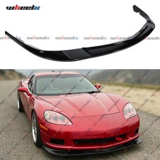 For Corvette C6 Base Model 05-13 Zr1 Style Gloss Black Front Bumper Lip Splitter For Corvette C6 Base Model 05-13 Zr1 Style Gloss Black Front Bumper Lip Splitter