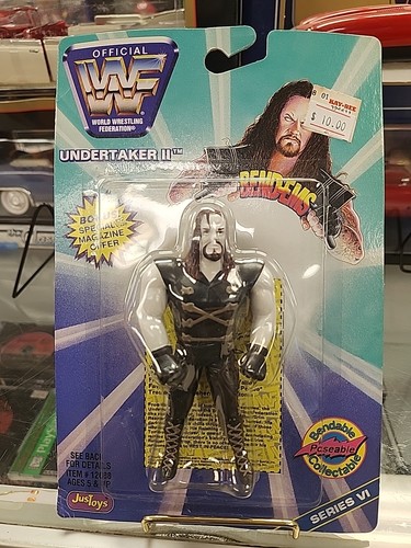 WWF Bend-Ems Undertaker II Wrestling Action Figure...