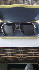  Gucci GG0200S Navigator Sunglasses Gold Metal Frame w/ Web Stripe - Authentic