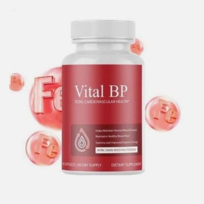 60 - Capsules Vital BP Support Blood Flow Total Cardiovascular Health,