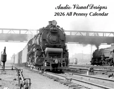 2026 Pennsylvania Railroad Calendar PRR All Pennsy 11.5  x  15 B&W