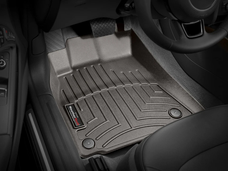 Forro de piso WeatherTech para Audi S5 2008-2017 - primera fila, cacao Foto 2 de 4