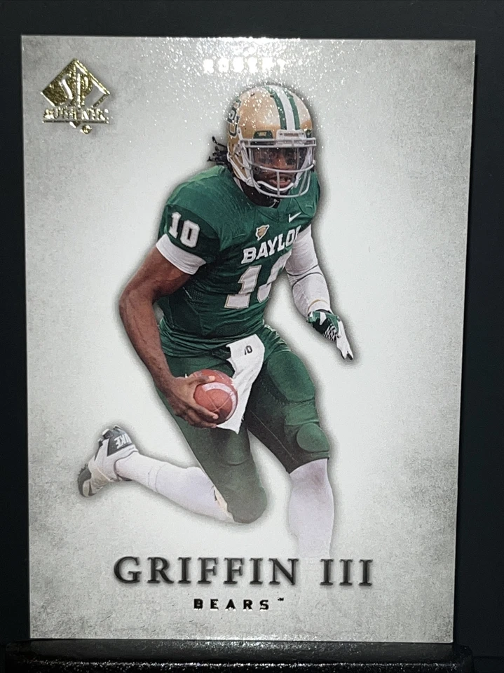 BEST COLLEGE FOOTBALL  ANALYST ROBERT GRIFFIN III RC 2012 UD SP AUTHENTIC - Image 3 of 4