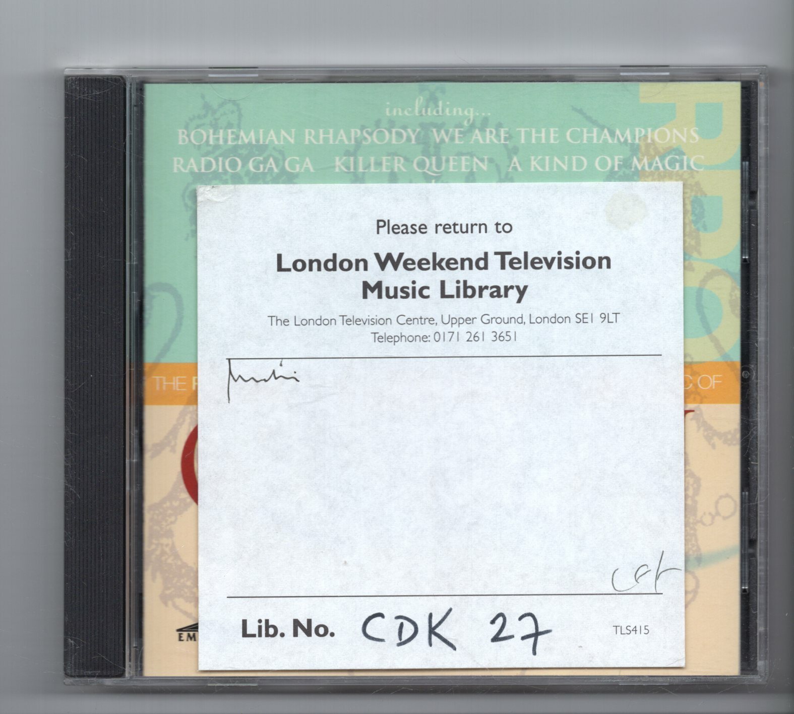 (JP346) The Royal Philharmonic Orchestra Plays The Music Of Queen - 1996 CD