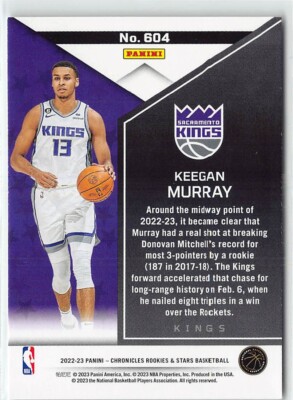 きんぐす 2022-23 Panini Chronicles Keegan Murray Rookie Card Base