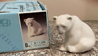 Vintage Lladro #1209 "Seated Polar Bear " 1972 Glossy Figurine with Original Box
