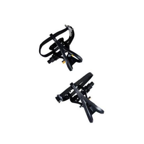 Pédale route alu profilée argent 9/16 robuste en aluminium poli d'origine
