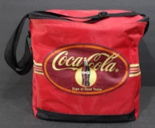 New W/Tags Coca-Cola 16 Can Insulated Soft Sided Cooler Bag Sign of Good Taste