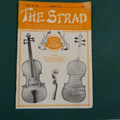 The Strad magazine January 1976 A.S.P. Bernadel Avignon 1850 violin 