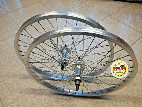 COPPIA DI RUOTE DA 20 X 1,75 IN ALLUMINIO A 1 VELOCITA CON MOZZO A  CUSCINETTI | eBay
