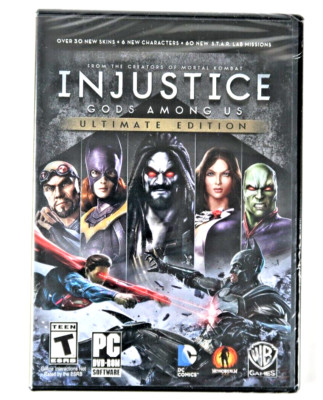 Injustice: Gods Among Us Ultimate Edition (PC, DVD Rom, 2013) Brand New PC Game