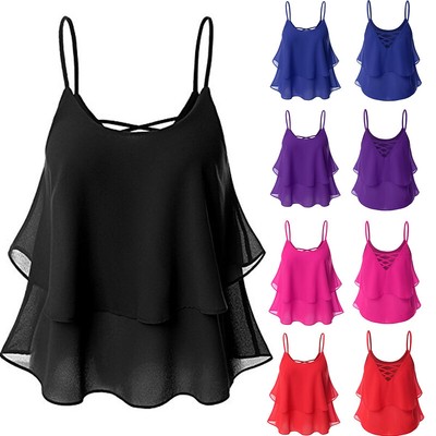 layered ruffle shirt