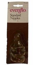 3 Pack of Vintage Evenflo Sure Seal Baby Bottle Nipples 1974 COLLECTORS   L K  
