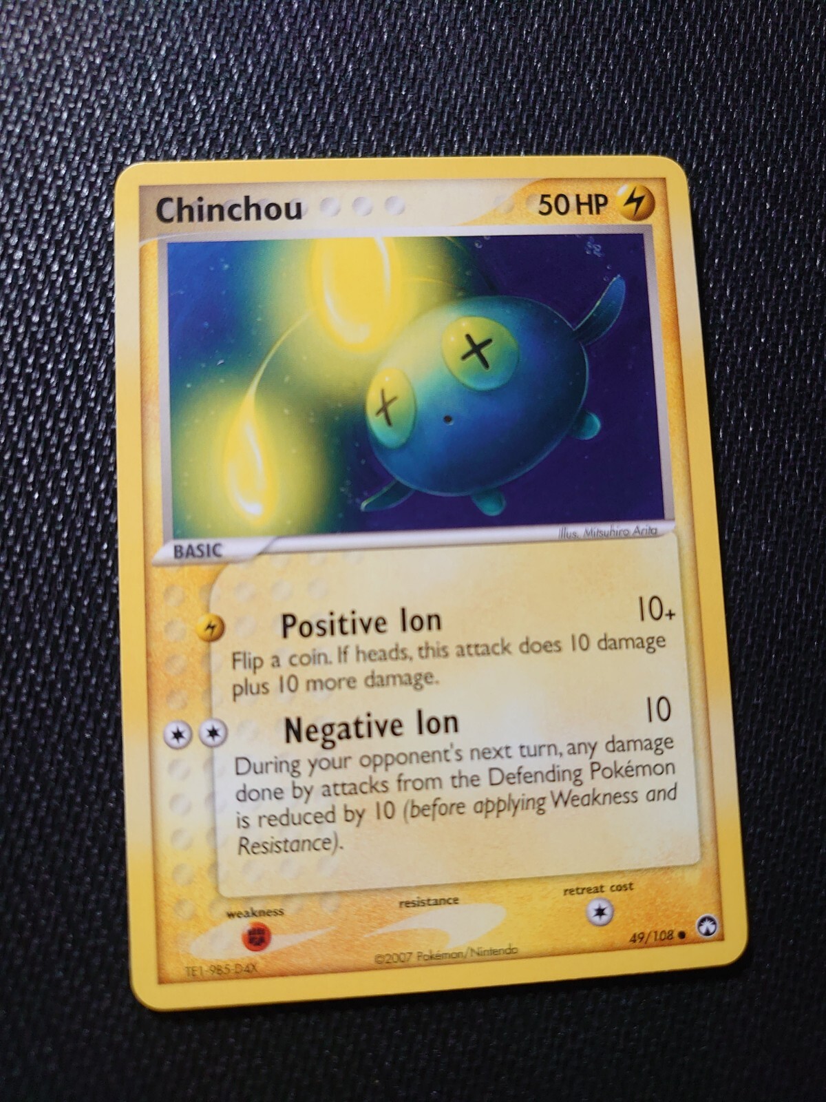 Pokémon TCG Chinchou EX Power Keepers 49 Common NM