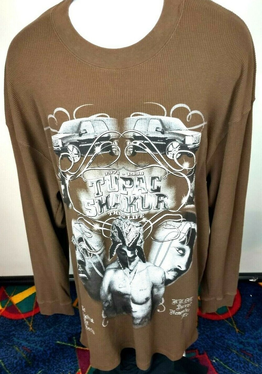 Tupac Shakur 1971-1996 Thug Life Long Sleeve Insulated Thermal
