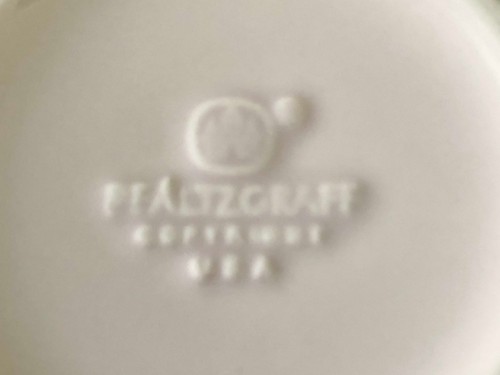 Pfaltzgraff China AURA PINK USA Blue / Gray, Pink Bands - TEA CUP / COFFEE MUG - Picture 5 of 5