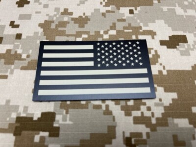 米軍実物未使用品 アメリカ海軍 NWU Type2 IR フラッグ パッチセット Infrared Reverse US Flag First Navy Jack Patch Set NWU Type