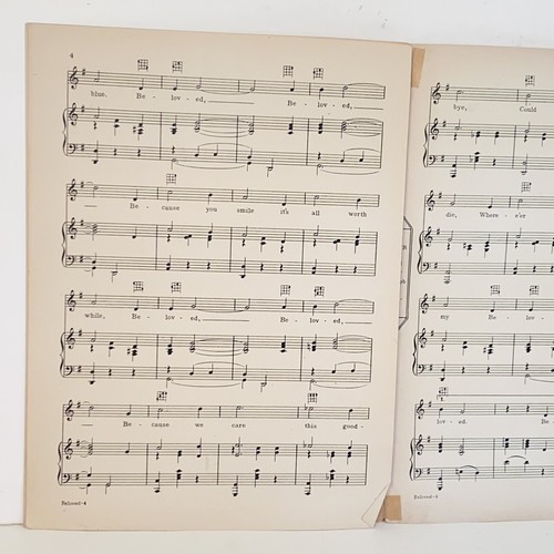 Vintage 1928 Beloved Sheet Music Bert Firman Cover Photo - Picture 9 of 12