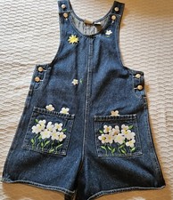 Badge 12T Appliqued Overalls Girls