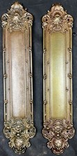 Pair Of Bronze Yale And Towne Navarro Push Plates Finger Plates Stunning Pair Of Bronze Yale And Towne Navarro Push Plates Finger Plates Stunning