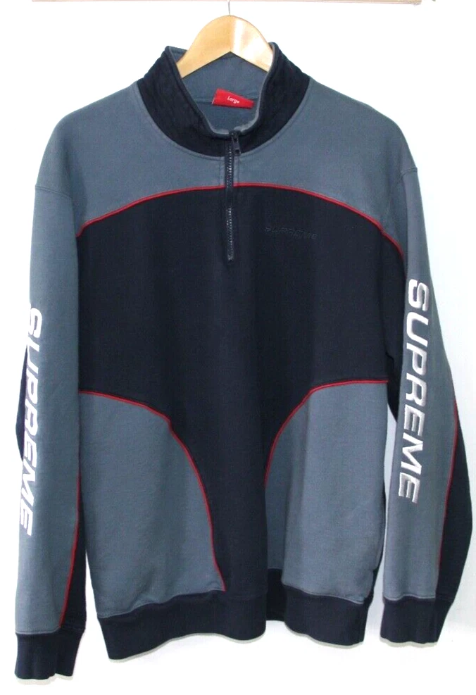 Supreme speedway half zip sweatshirt hot sale