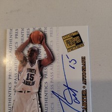 Vince Carter Basketball Press Pass Autographed Sports Vince Carter Basketball Press Pass Autographed Sports