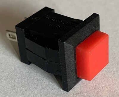 2 Tag SPST Square Push to Make Button Momentary Action Panel 