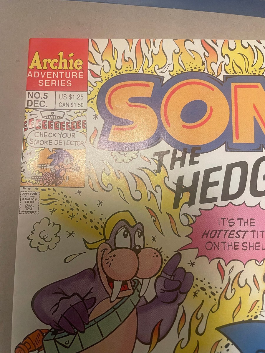 Sonic The Hedgehog #0 1993 signed by Scott Shaw Sonic 3 movie 7.5/8.0 VF+  range