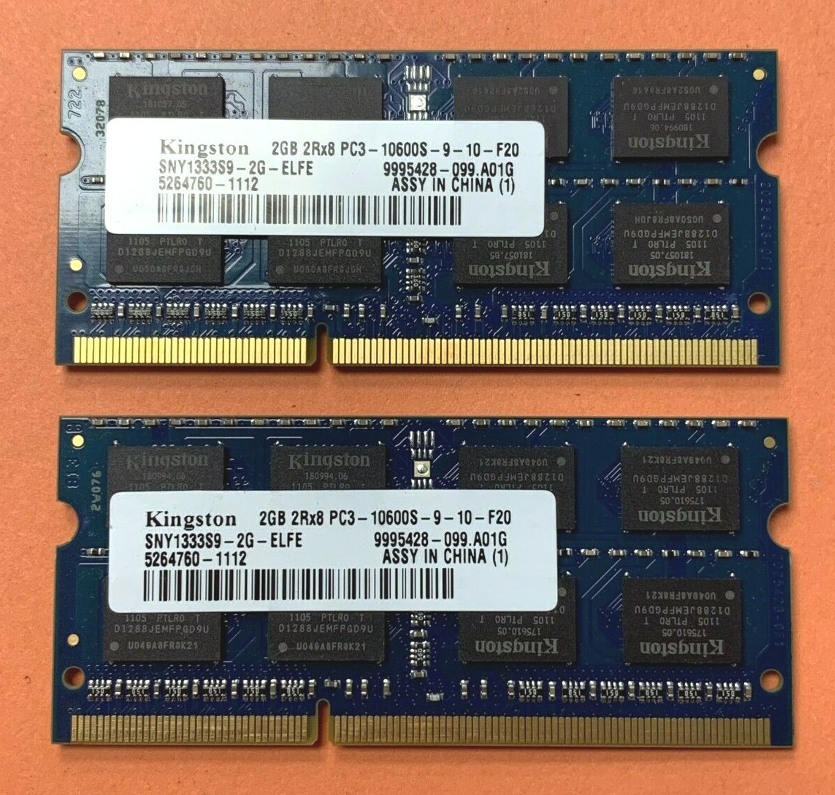 Pc3 10600s Kingston Ram 4gb 2rx8 Pc3 ⚡Kingston 4GB (2x2GB) 2Rx8