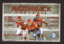 2013 Arkansas Razorbacks Travis Swanson Chris Smith Football Magnet Schedule SEC