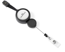 Image of Durable Adjustable Breakaway Lanyard with Badge Reel | 10 Pack | Black
