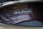 Salvatore Ferragamo Italy Black Patent Leather Nylon Toe Loafer Dress Shoe SZ 9D — photo 7