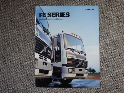 Volvo White GMC Truck USA FE Series Prospekt Brochure 1990 English rare