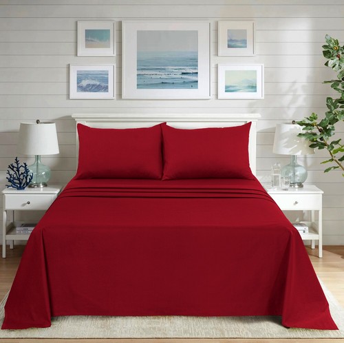 SAIMAZ Flat Bed Sheet – Soft Breathable Poly Cotton – Single Double King Sizes - Picture 144 of 191