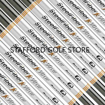 5 Tiges De Fer Aerotech SteelFiber FC90CW .355 Taper Tip, Régulier, 6-PW, état Neuf