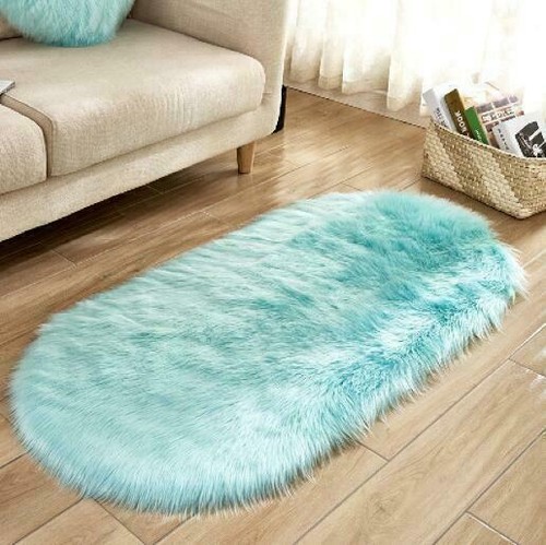 Fluffy Rugs Anti-Skid Shaggy Area Dining Room Carpet Floor Mat Home Bedroom Soft - Picture 26 of 26