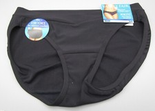 VANITY FAIR S 5 18291 Midnight Black Beyond Comfort Silky Stretch Bikini