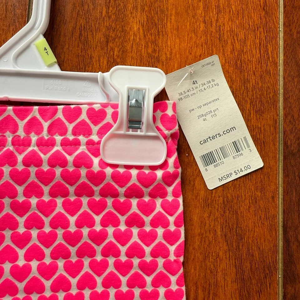 Leggings Carter's Rosa 4t Foto 2 de 2
