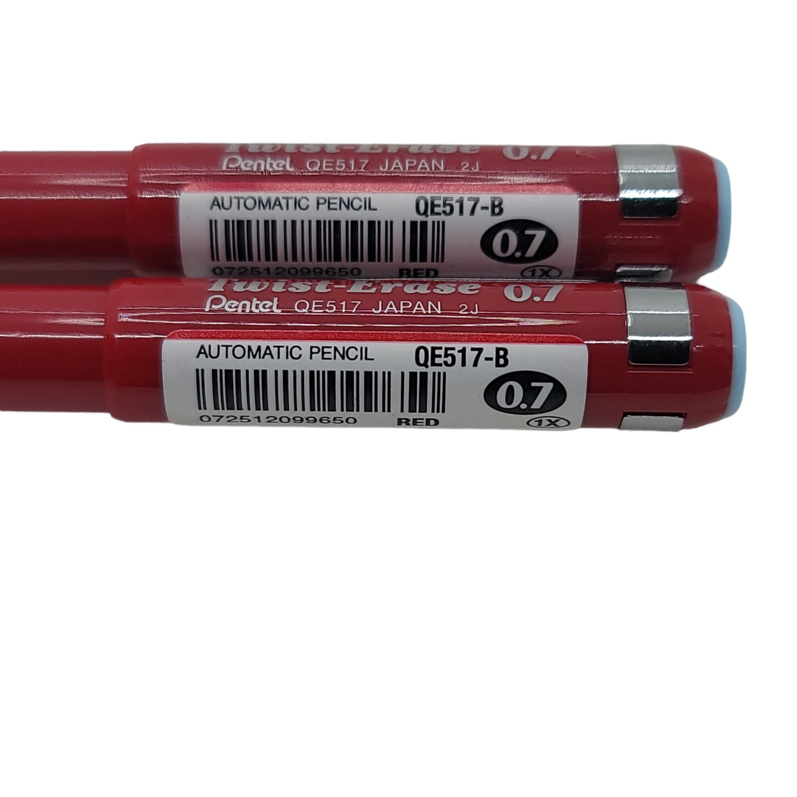 Pentel TwistErase Mechanical Pencil, 0.7 mm, Red Barrel (QE517B) NEW